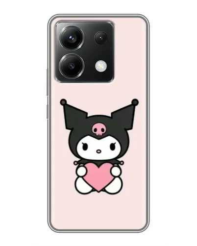 Чохол для Xiaomi POCO X6 5G з картинкою «Kuromi та серце» Чохол для Xiaomi POCO X6 5G з картинкою «Kuromi та серце»