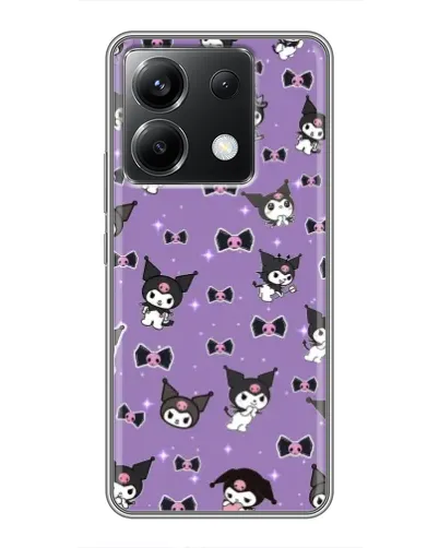 Чохол для Xiaomi POCO X6 5G з картинкою «Kuromi — патерн» Чохол для Xiaomi POCO X6 5G з картинкою «Kuromi — патерн»