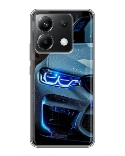 Чохол для Xiaomi POCO X6 5G з картинкою «Погляд BMW з синіми фарами» Чохол для Xiaomi POCO X6 5G з картинкою «Погляд BMW з синіми фарами»