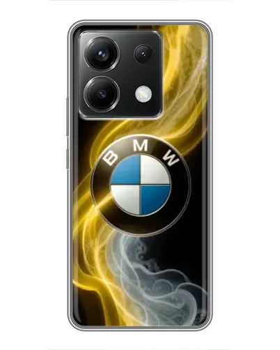 Чохол для Xiaomi POCO X6 5G з картинкою «Золотистий дим BMW» Чохол для Xiaomi POCO X6 5G з картинкою «Золотистий дим BMW»
