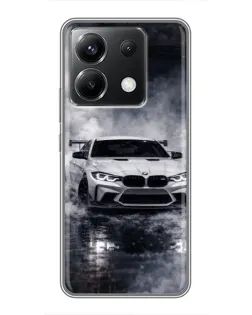 Чохол для Xiaomi POCO X6 5G з картинкою «BMW крізь туман»