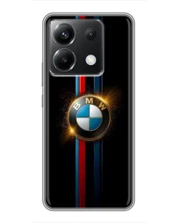 Чохол для Xiaomi POCO X6 5G з картинкою «BMW M-Power неон»