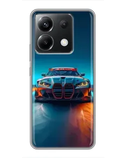 Чехол для Xiaomi POCO X6 5G с картинкой «BMW — огни неона» Чехол для Xiaomi POCO X6 5G с картинкой «BMW — огни неона»