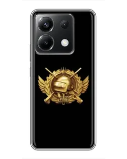 Чохол для Xiaomi POCO X6 5G з картинкою «PUBG — помаранчевий градієнт» Чохол для Xiaomi POCO X6 5G з картинкою «PUBG — помаранчевий градієнт»