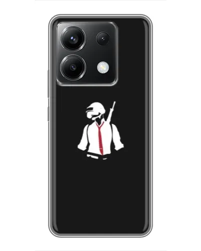 Чохол для Xiaomi POCO X6 5G з картинкою «PUBG — силует воїна» Чохол для Xiaomi POCO X6 5G з картинкою «PUBG — силует воїна»