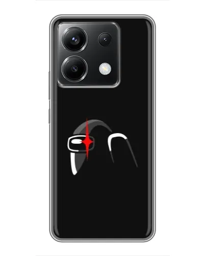 Чохол для Xiaomi POCO X6 5G з картинкою «Among Us шолом» Чохол для Xiaomi POCO X6 5G з картинкою «Among Us шолом»