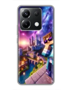 Чохол для Xiaomi POCO X6 5G з картинкою «Стів та космос» Чохол для Xiaomi POCO X6 5G з картинкою «Стів та космос»