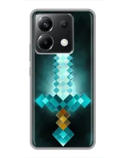 Чохол для Xiaomi POCO X6 5G з картинкою «Алмазний меч неон»