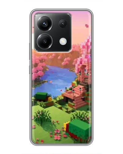 Чохол для Xiaomi POCO X6 5G з картинкою «Рожеве дерево Minecraft»