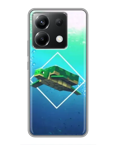 Чохол для Xiaomi POCO X6 5G з картинкою «Черепаха Minecraft»