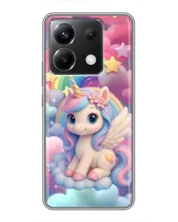 Чехол для Xiaomi POCO X6 5G с картинкой «Маленький единорог»