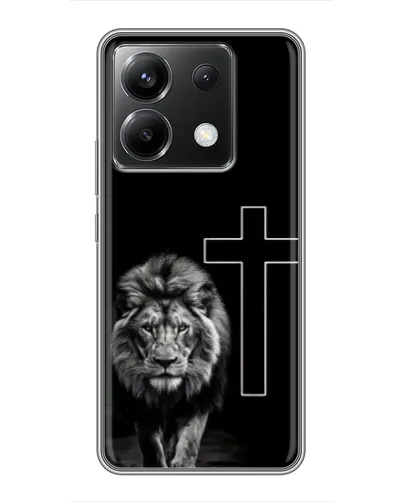 Чохол для Xiaomi POCO X6 5G з картинкою «Лев та Хрест» Чохол для Xiaomi POCO X6 5G з картинкою «Лев та Хрест»