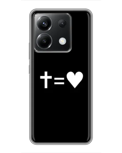 Чохол для Xiaomi POCO X6 5G з картинкою «Хрест та Серце» Чохол для Xiaomi POCO X6 5G з картинкою «Хрест та Серце»