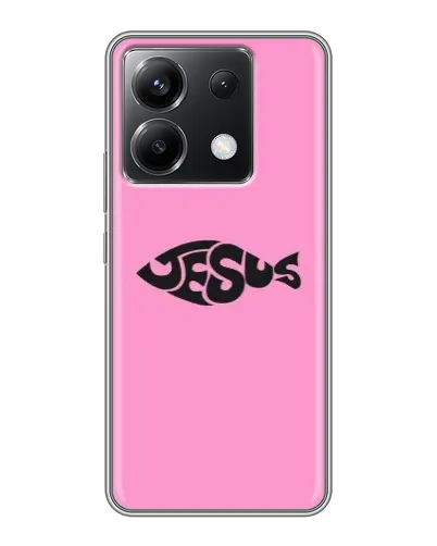 Чохол для Xiaomi POCO X6 5G з картинкою «Рожевий символ Jesus» Чохол для Xiaomi POCO X6 5G з картинкою «Рожевий символ Jesus»