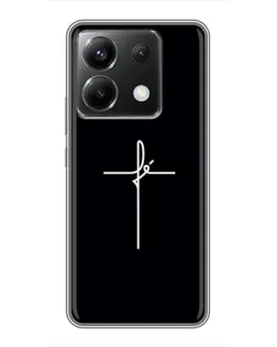 Чехол для Xiaomi POCO X6 5G с картинкой «Тонкий крест»