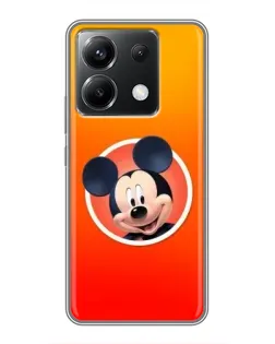 Чехол для Xiaomi POCO X6 5G с картинкой «Mickey в круге»