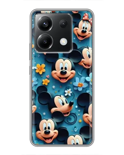 Чехол для Xiaomi POCO X6 5G с картинкой «Паттерн Микки и Минни»