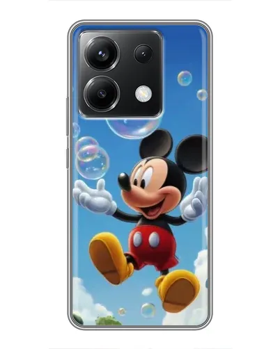 Чехол для Xiaomi POCO X6 5G с картинкой «Mickey и мыльные пузыри»