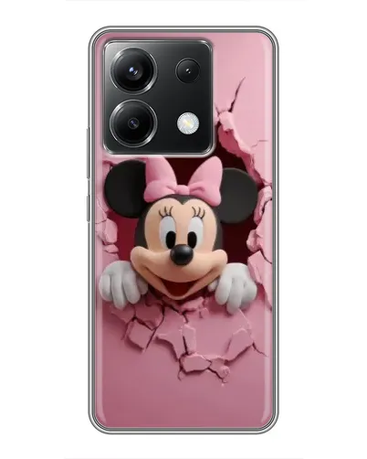 Чехол для Xiaomi POCO X6 5G с картинкой «Минни сквозь стену»
