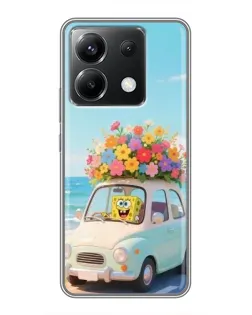 Чехол для Xiaomi POCO X6 5G с картинкой «Автомобильное путешествие»