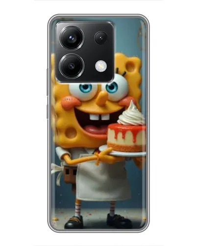 Чехол для Xiaomi POCO X6 5G с картинкой «Повар Спанч Боб»