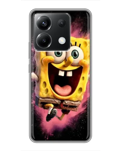 Чехол для Xiaomi POCO X6 5G с картинкой «Взрывной Спанч Боб»