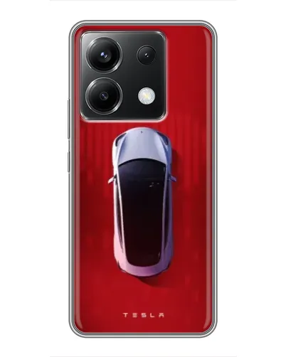 Чехол для Xiaomi POCO X6 5G с картинкой «Tesla Top View»