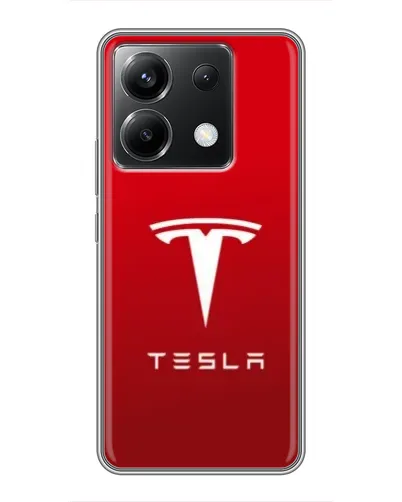 Чехол для Xiaomi POCO X6 5G с картинкой «Tesla Red Classic»