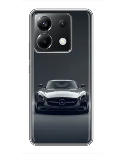 Чохол для Xiaomi POCO X6 5G з картинкою «Mercedes на чорному»
