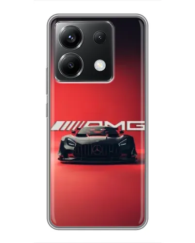 Чехол для Xiaomi POCO X6 5G с картинкой «Mercedes AMG — красная линия»