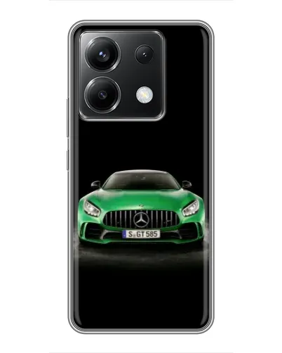 Чехол для Xiaomi POCO X6 5G с картинкой «Mercedes — неоновый лого»