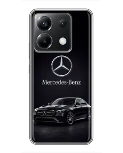 Чехол для Xiaomi POCO X6 5G с картинкой «Mercedes — решетка радиатора»