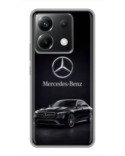 Чехол для Xiaomi POCO X6 5G с картинкой «Mercedes — решетка радиатора»