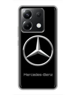 Чехол для Xiaomi POCO X6 5G с картинкой «Mercedes Silver Logo»