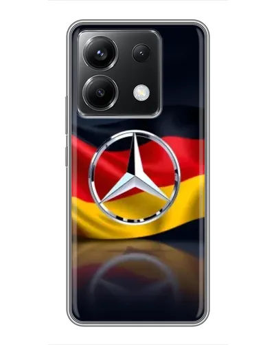 Чехол для Xiaomi POCO X6 5G с картинкой «Mercedes — флаг Германии»