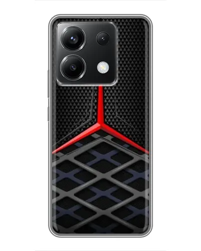 Чехол для Xiaomi POCO X6 5G с картинкой «Mercedes Carbon Grid»