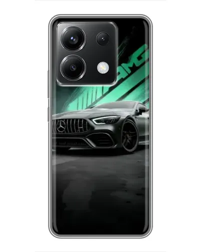 Чехол для Xiaomi POCO X6 5G с картинкой «Темный Mercedes AMG»
