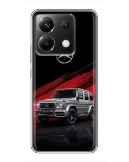 Чехол для Xiaomi POCO X6 5G с картинкой «Mercedes G-Class красный»