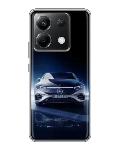 Чехол для Xiaomi POCO X6 5G с картинкой «Ночной Mercedes EQ»