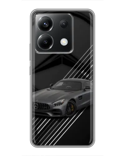 Чехол для Xiaomi POCO X6 5G с картинкой «Mercedes AMG — графика»