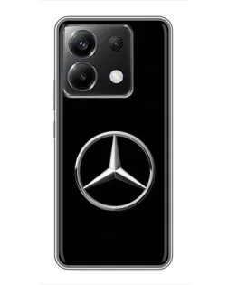 Чехол для Xiaomi POCO X6 5G с картинкой «Mercedes классический лого»