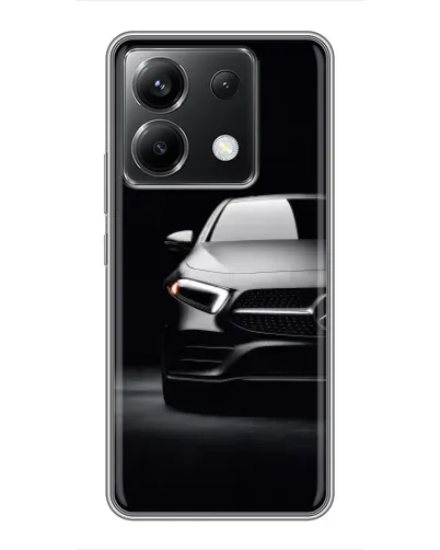 Чехол для Xiaomi POCO X6 5G с картинкой «Свет фар Mercedes»
