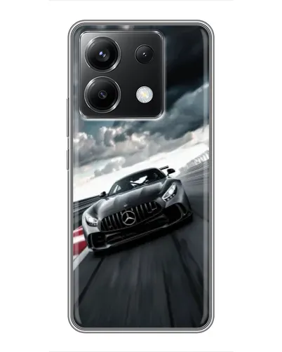 Чехол для Xiaomi POCO X6 5G с картинкой «Гоночный Mercedes AMG»
