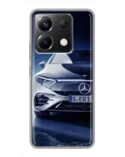 Чехол для Xiaomi POCO X6 5G с картинкой «Mercedes EQ — будущее»