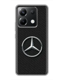 Чехол для Xiaomi POCO X6 5G с картинкой «Карбоновый Mercedes стиль»