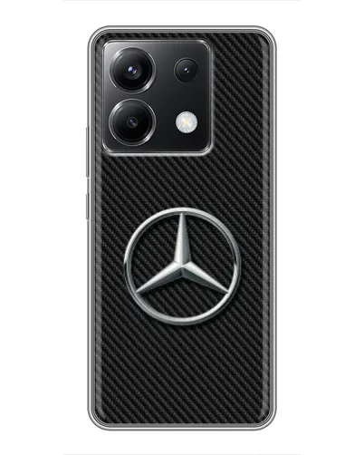 Чехол для Xiaomi POCO X6 5G с картинкой «Карбоновый Mercedes стиль»