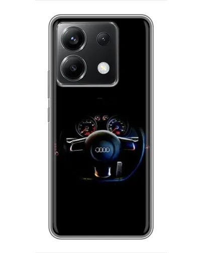 Чохол для Xiaomi POCO X6 5G з картинкою «Салон Audi — кермо»