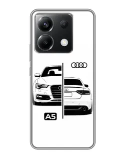 Чохол для Xiaomi POCO X6 5G з картинкою «Audi — контрастний дизайн»