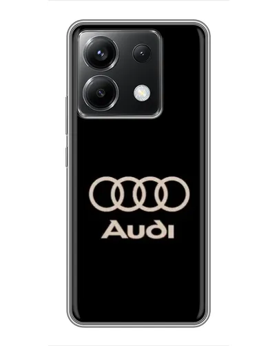 Чохол для Xiaomi POCO X6 5G з картинкою «Audi — золотий логотип»