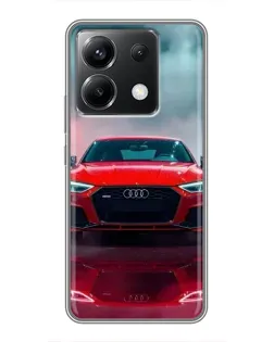 Чохол для Xiaomi POCO X6 5G з картинкою «Audi RS — червоний стиль»